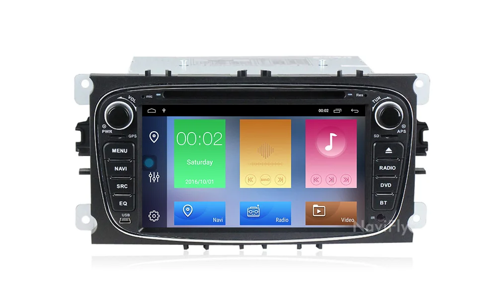 Новинка! HD1024* 600 2din Android 9,1 автомобильный Радио dvd-плеер gps навигация для FORD/Focus/S-MAX/Mondeo/C-MAX/Galaxy/Kuga 2+ 32G wifi