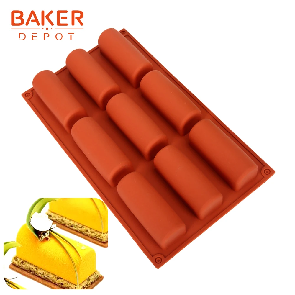 BAKER DEPOT, силиконовая форма для торта, 9 отверстий, для выпечки хлеба, инструмент для выпечки, декоративная ручка для торта, форма для мыла ручной работы, смоляная форма