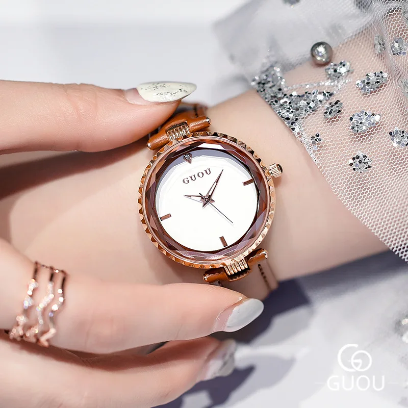 Роскошные минималистичные креативные женские кварцевые часы изящные