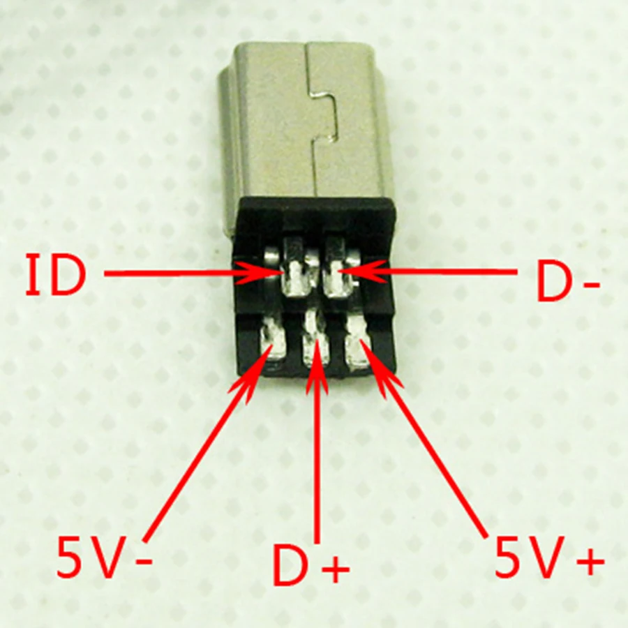 10 шт. DIY OTG Mini Type B USB 5Pin сварочный штекер разъем 4 в 1 адаптер черный|plugs diy|plug in wall lampplug