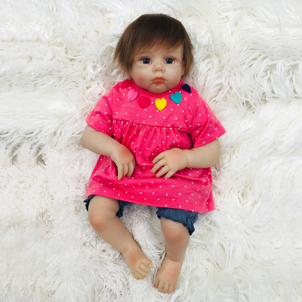 Bebes кукла-реборн 50 см, куклы для маленьких девочек, мягкие силиконовые куклы-реборн для детей, подарки на день детей
