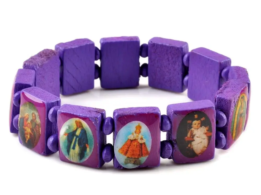 1pc Wholesale Bulk Fashion Wooden Jesus Bracelet Saints Rosary Religious | Украшения и аксессуары