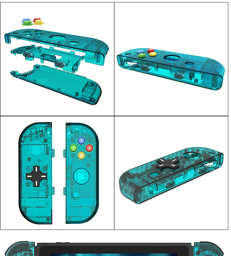 D-PAD дизайн прозрачный для Nintendo Switch Joy-con L R контроллер Джойстик Корпус Корпуса DIY