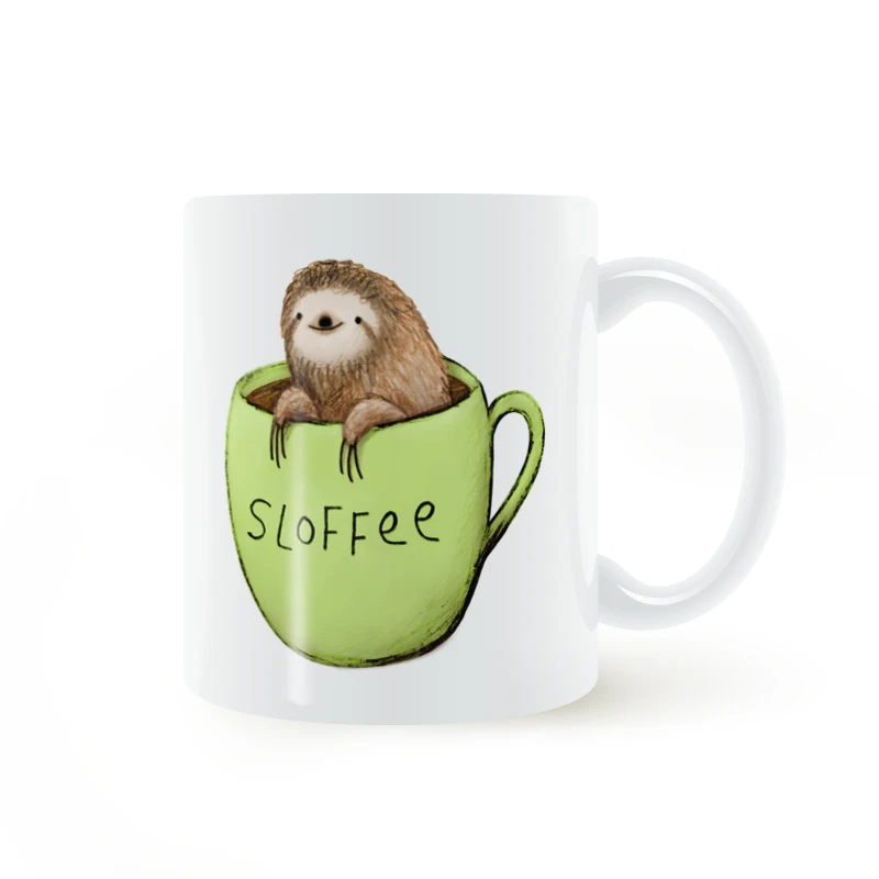 Слоффи ленивый кофе кружка керамическая чашка творческие подарки 11oz GA1520|Кружки| |