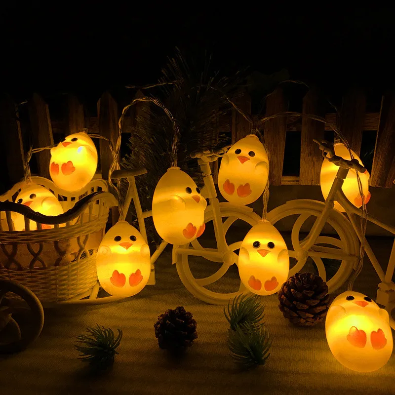 Пластиковая пасхальная светодиодная гирлянсветильник свадебное украшение