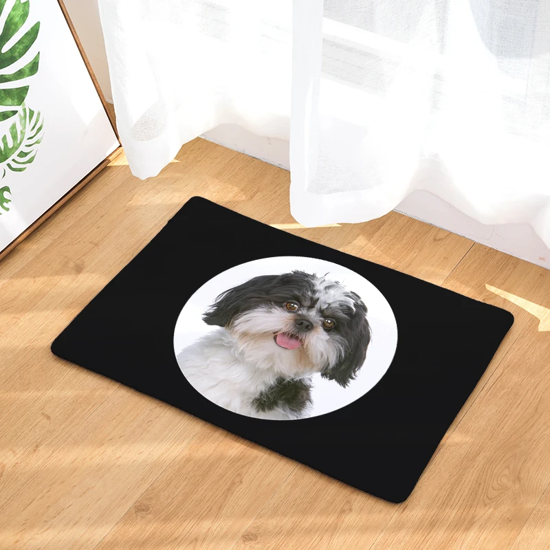 2017 New Big Head Dog Print Carpets Non-slip Kitchen Rugs for Home Living Room Floor Mats 40x60cm | Дом и сад