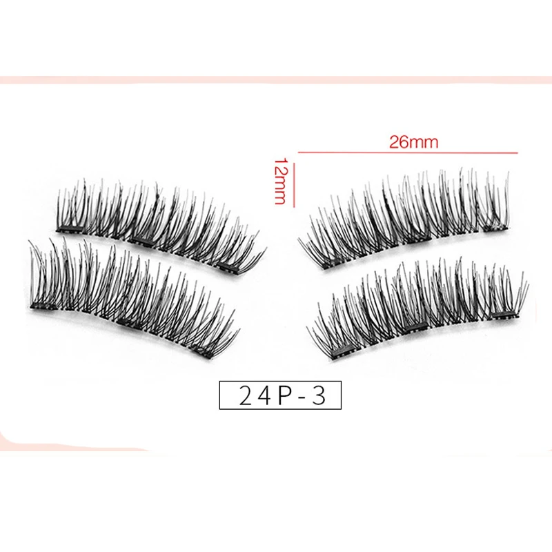 3D Магнитные ресницы с 3 магнитами магнитные натуральные накладные Многоразовые