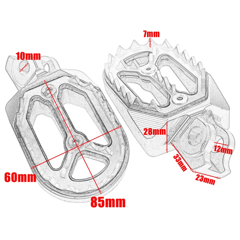 Мотоциклетные алюминиевые подножки для 2010-2015 Suzuki RMZ 250 450 RMZ250 RMZ450 зеленый 11 12 13 14 |