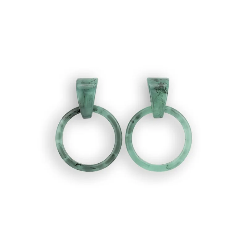 2019 новые индивидуальные ретро кулон серьги женские модные геометрические Смола