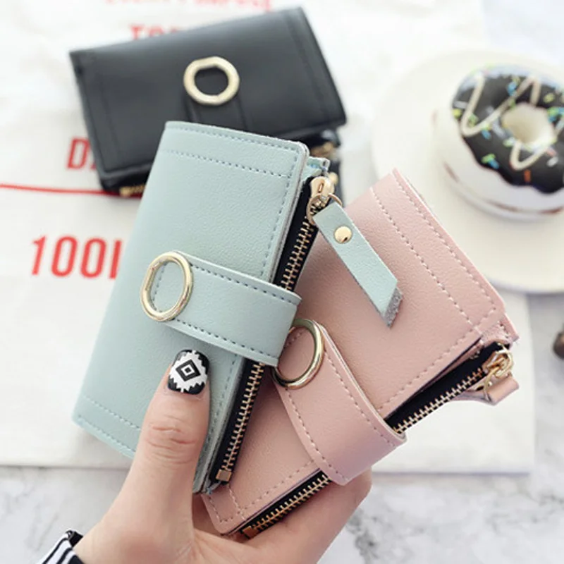 Популярный женский короткий кошелек брендовые дизайнерские женские кошельки с