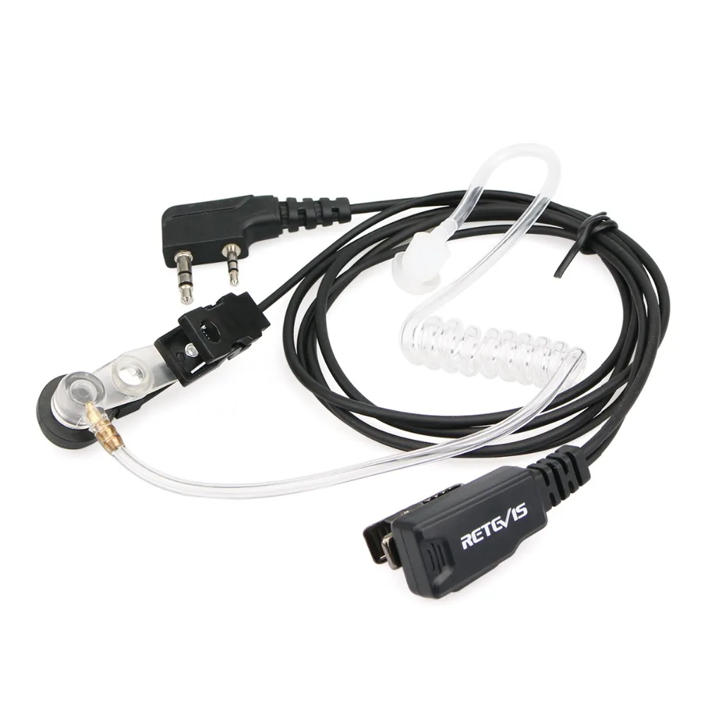 5 шт. Retevis 2Pin Акустическая трубка Гарнитура Walkie аксессуары для рации Kenwood HYT BAOFENG UV5R