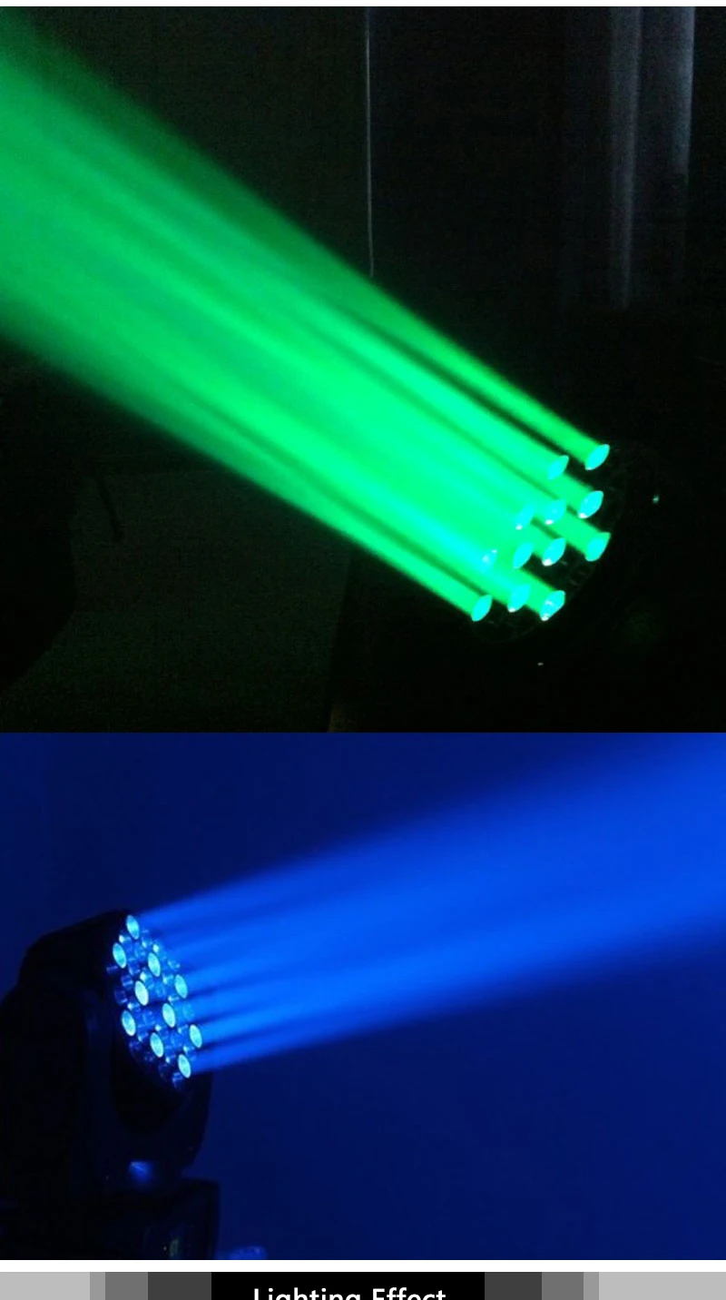 Светодиодный светильник 36x3w с движущейся головкой 36x3W RGBW с DMX 11/15 каналами