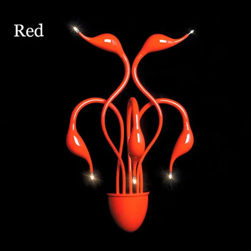 Новый дизайн лебедь Настенные светильники спальня изголовье прикроватная лампа