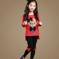 childrens wear autumn sports set spring long sleeved coat leisure pants baby girl clothes 3 10 ages teenage girls clothing