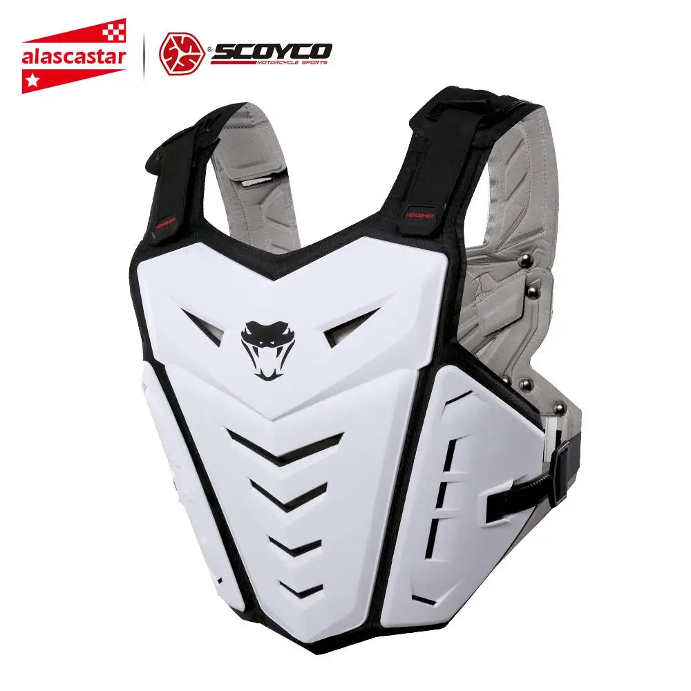 MC1007 White SCOYCO мотоцикл броня мотоциклы езда гоночный нагрудный и задний протектор тела Броня жилет Мотокросс внедорожный мотоцикл - Цвет: MC1007 White
