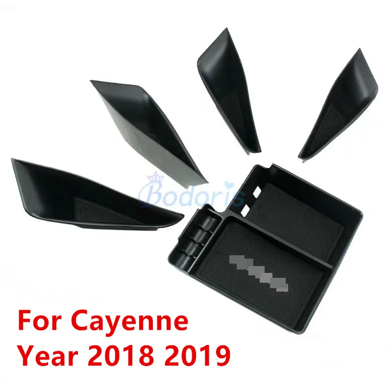 door and center 5pcs Для Porsche Cayenne Автомобильный держатель для двери подлокотник коробка для хранения перчаток консоль Органайзер контейнер лоток аксессуары - Название цвета: door and center 5pcs