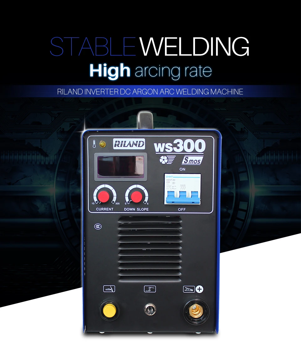 RILAND DC Argon ARC сварочный аппарат WS300S 380 V TIG IGBT дуга инвертора Электрический 380 V 300A сварочный аппарат MMA Сварщики