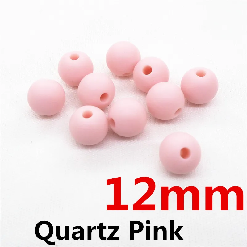 12mm Chenkai, 100 шт, 9 мм, 12 мм, 15 мм, силиконовые бусины-прорезыватели, сделай сам, круглые детские соски, ювелирные изделия, сенсорные Прорезыватели зубов, игрушки для изготовления бусин, BPA бесплатно - Цвет: 12mm