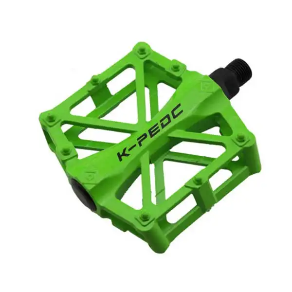 1 Pair Green Велосипедная педаль для горного велосипеда MTB, подвесной светильник для горного велосипеда, велосипедные педали из алюминиевого сплава, 3 шарикоподшипника, педали BMX, Аксессуары для велосипеда - Цвет: 1 Pair Green