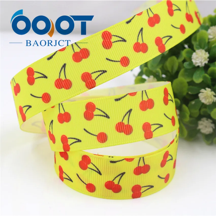 4 OOOT BAORJCT 175041 22 мм 10 ярд ленты для фруктов термотрансферные печатные корсажные Свадебные аксессуары ручной работы материал - Цвет: 4