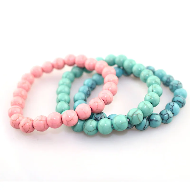 Charm Bracelet Natural Stone Baroque Stretch Elastic Jewelry Energy Onyx Beads For Women Gift | Украшения и аксессуары