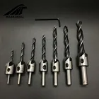 Сверло с зенковкой, 8 шт.лот, набор для сверления, развертка для деревообработки, 5 фрез, 34567810 мм, столярное сверло + 1 гаечный ключ