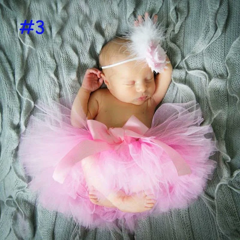 Детская юбка пачка с подходящими цветами повязка на голову реквизит для