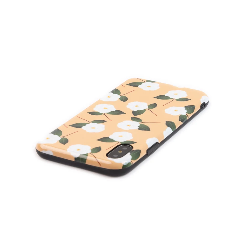 Роскошный Блестящий глянцевый цветочный чехол для iPhone X S MAX Xs XR Love мягкий из ТПУ 6 6s