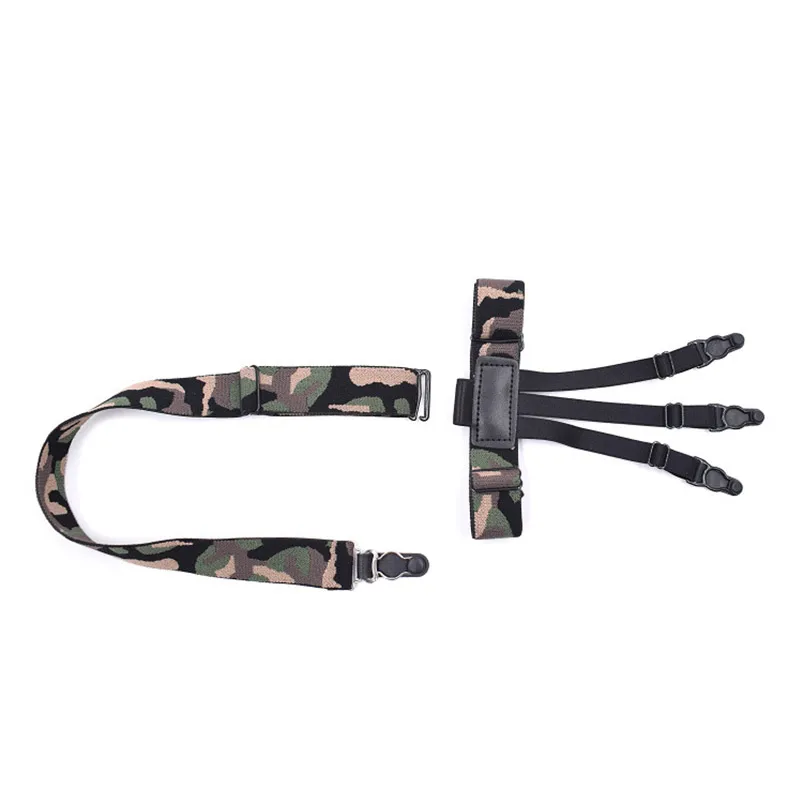 Классные камуфляжные держатели для рубашек мужчин Военные солдаты подтяжки ног