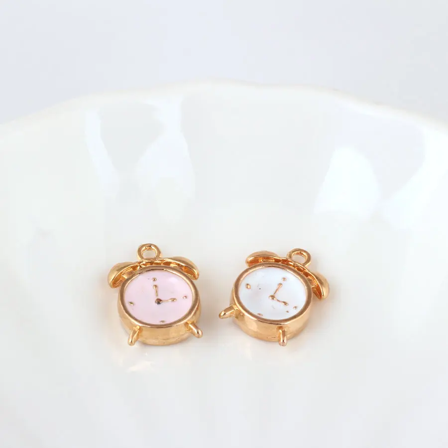 10 шт./лот 11*16 мм 3D будильник кулон аксессуары сплав подвески | Шармы