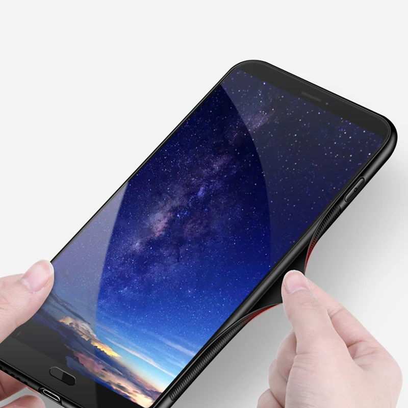 Чехол для Vivo Y91, Y95, закаленное стекло, чехол с рисунком, черный, TPU, бампер, чехол для Vivo Y95, Vivo Y91, чехол для телефона, стекло, Y 91
