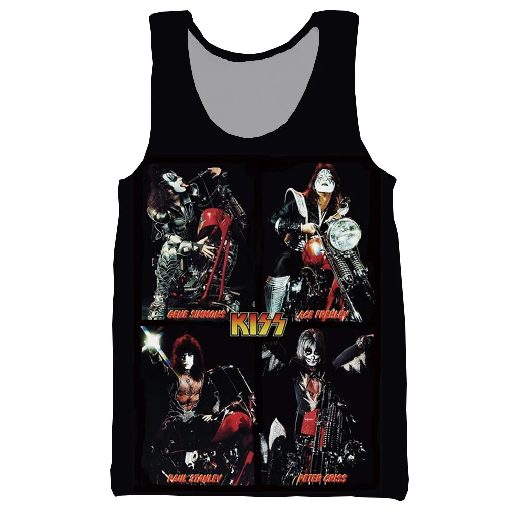 Новое поступление популярная серия kiss band модная футболка с 3D принтом для мужчин и