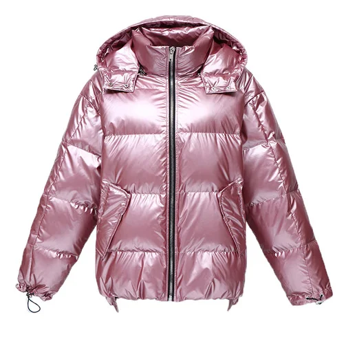 Tcyeek, зимний пуховик, женский, 90%, белый, утиный пух, парка, толстый, теплый, ультра легкий, пуховик, женский, корейский, с капюшоном, верхняя одежда, LWL1232 - Цвет: pink