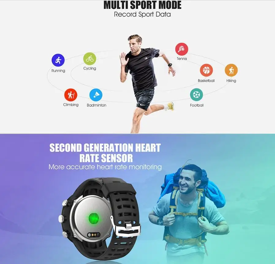 Timethinker gps Смарт-часы Relogio Bluetooth Smartwatch Reloj Для мужчин спортивные часы услышать Rate Monitor Фитнес трекер Шагомер f18
