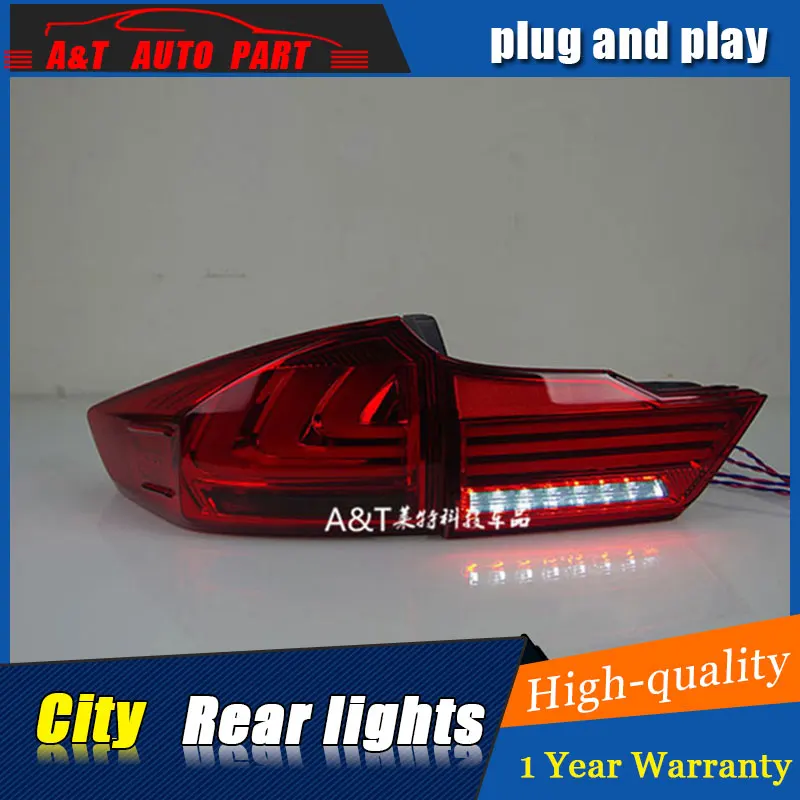 

Car styling Accessories for honda city rear Lights 2015-2018 led TailLight honda city Rear Lamp DRL+Brake+Park+Signal lights led