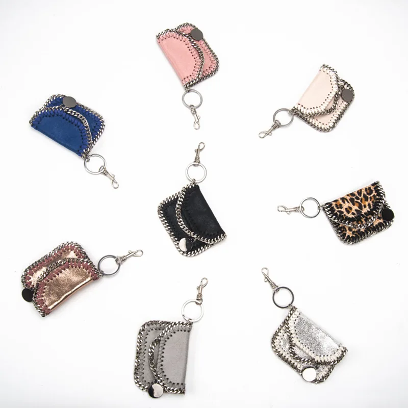 Women Bag Accessories Pendant Mini Cute Keychain Heart Shaped Handbag Diy Parts PVC Leather Zero Purse For Bags Wholesale