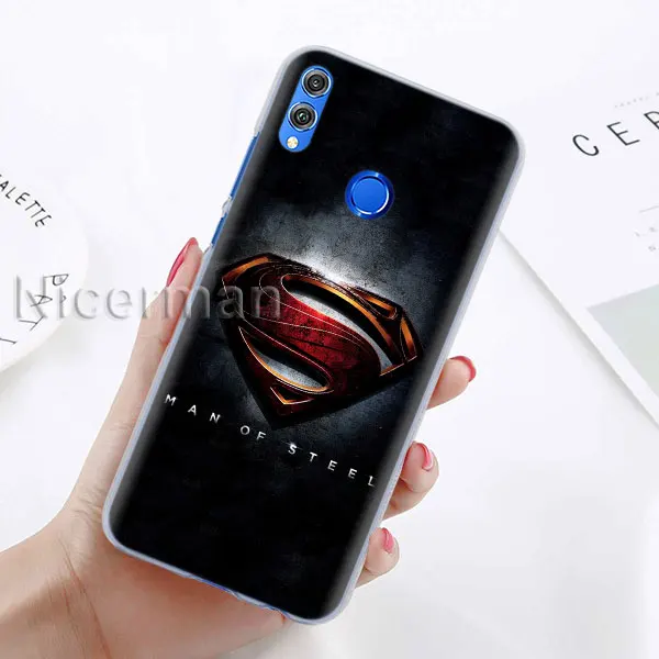 A-04 Чехол для телефона для Honor Y9 Y7 Y5 Y6 Y9 Honor 10 20 Lite 8X 8A Play прозрачный чехол Марвел Мстители Железный человек Капитан Америка Capa C - Цвет: A-04