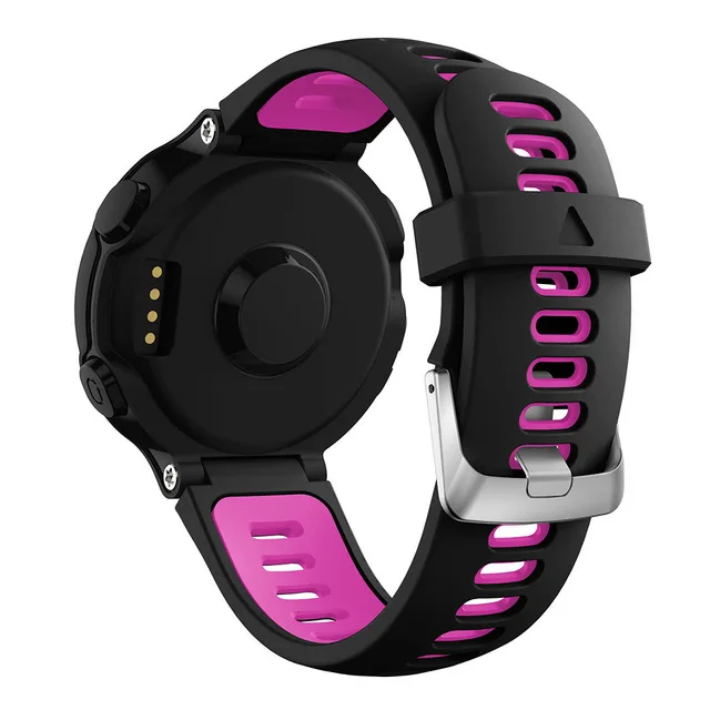 Black rose На открытом воздухе спортивный силиконовый ремешок для смарт-часов Garmin forerunner 235 220 230 620 630 735XT ремешок для наручных часов Мягкий силиконовый чехол Чехол для мобильного телефона Garmin forerunner - Цвет: Black rose