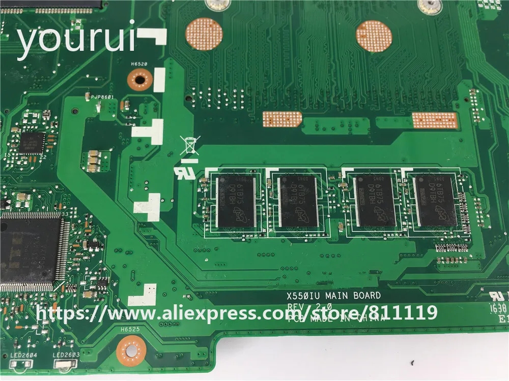 Yourui X550IU 4 Гб Оперативная память FX-9830P Процессор материнская плата для ноутбука ASUS