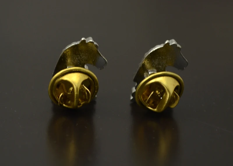 

New European Style Plated Alloy House Collar Pin Brooch 6Pair/Lot For Charm women Jewelry