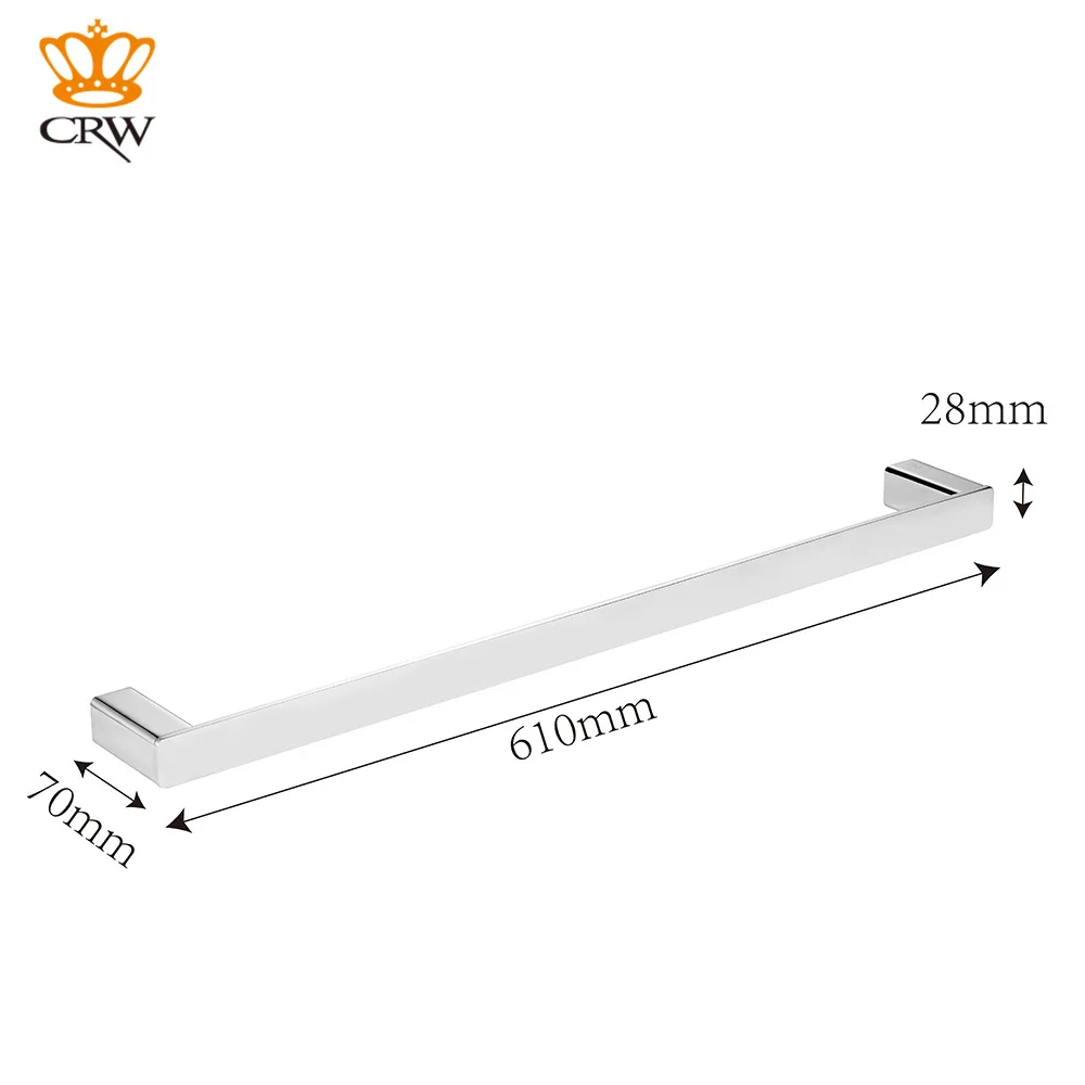 CRW 60 см высокого качества твердая хромированная латунь Тяжелая