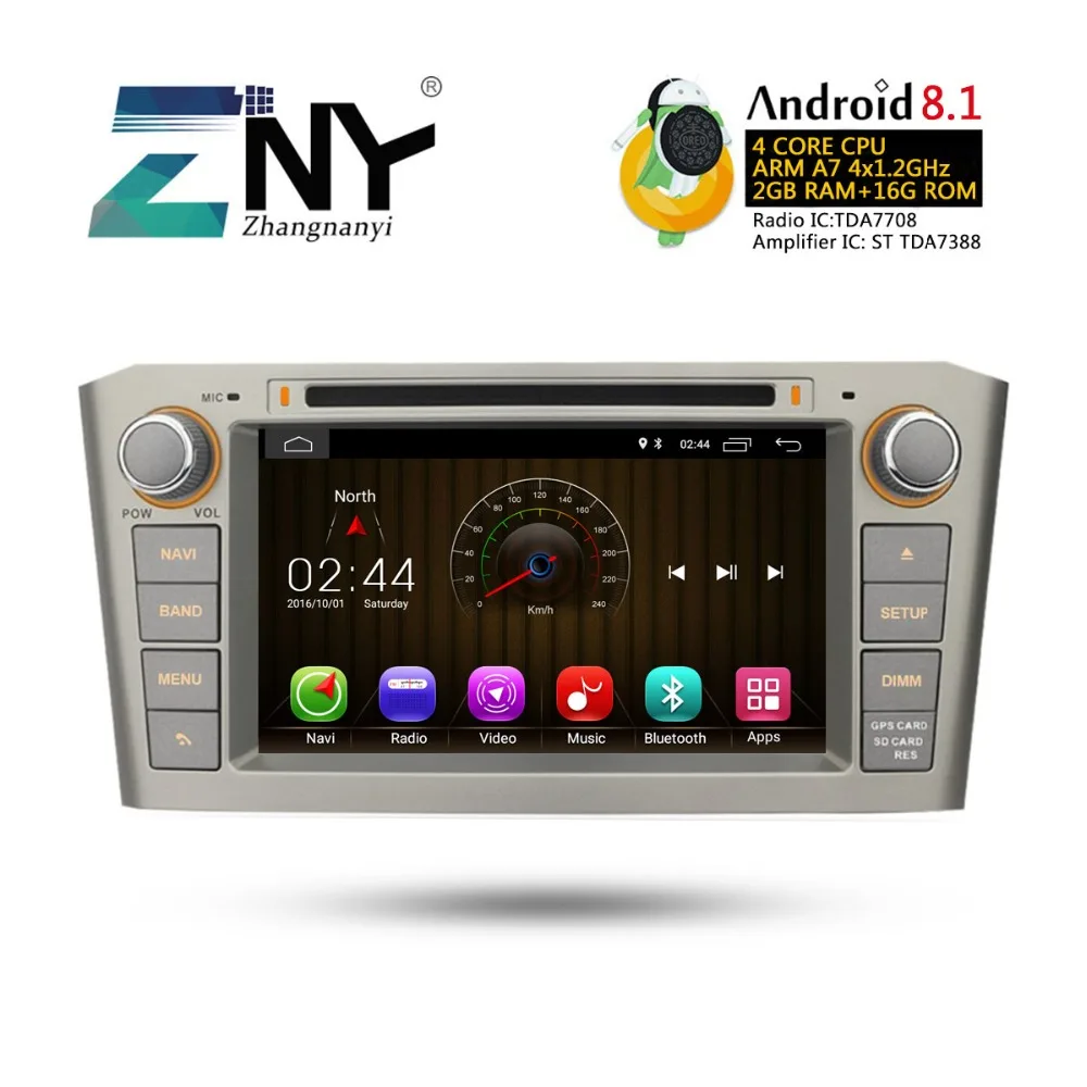 7 "ips Android 8 1 автомобильный DVD для Toyota Avensis T25 2003 2004 2005 2006 2007 2008 Авто Радио RDS стерео Wi