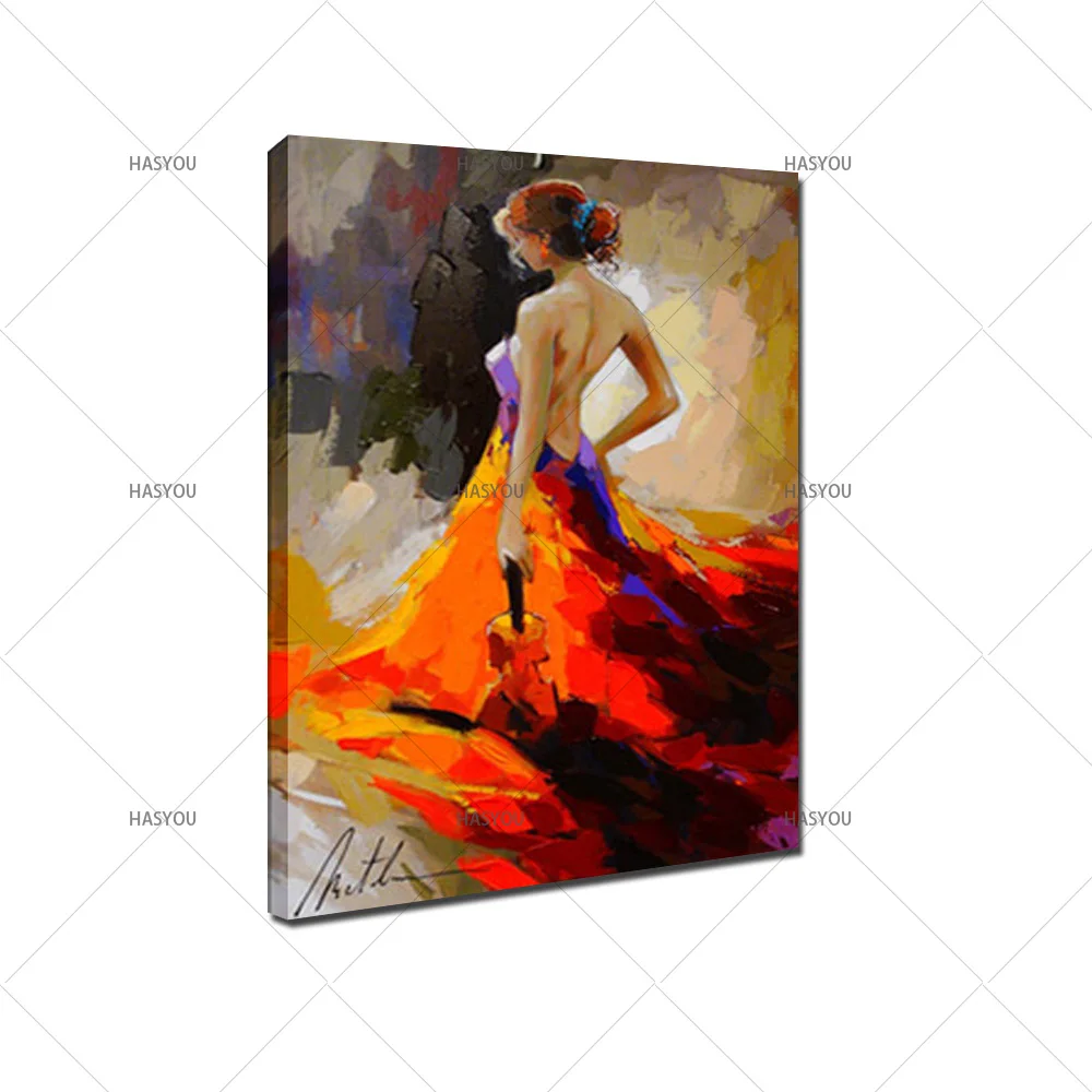 New style 100% Handpainted Abstract portrait Oil Painting on Canvas Handmade sexy girl For Living Room Wall Art Picture | Дом и сад