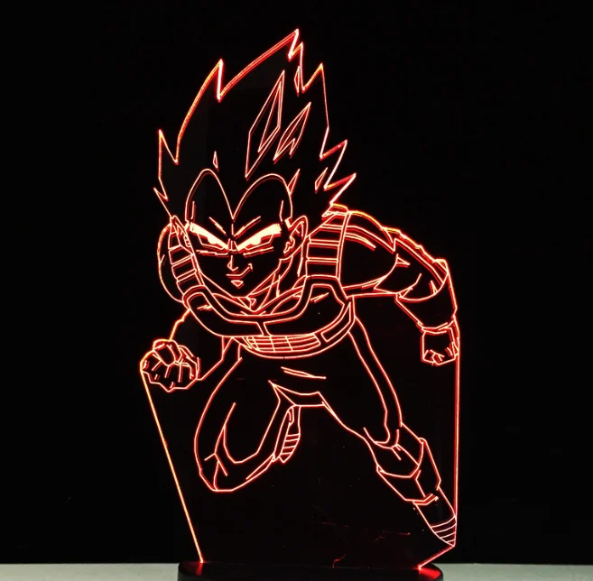 Model 1 3D настольная лампа Dragon Ball, крутая ночная рубашка, Новогоднее украшение, Детская лампа, подарки для детей, светодиодная лампа, Прямая - Испускаемый цвет: Model 1