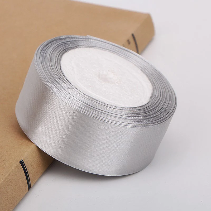 Подарочная упаковка Рождественские украшения праздничные принадлежности DIY ленты рулон вечерние украшения 25 ярдов/рулон 4 см атласная лента ткань