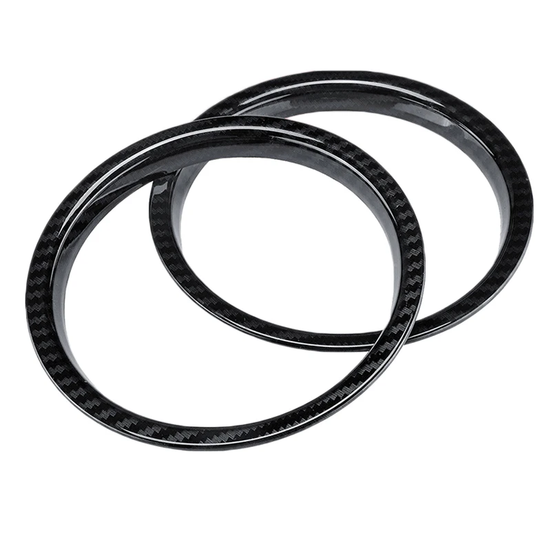 2 шт. Нижняя дверь динамика отделка узор из углеродного волокна высокое качество