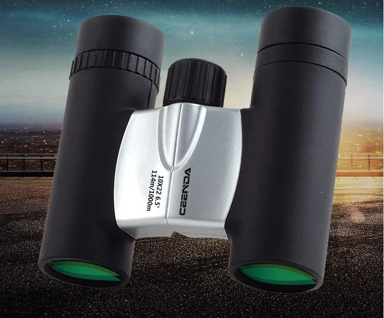 Бинокль 10X22 телескоп высокое качество, HD Telescopio Binoculo BAK4 призма Крыша Призма полностью Многослойные игрушки для детей