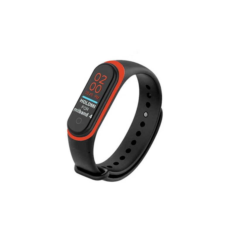 Multi Color Soft Silicone Smart Bracelet Strap for Mi Band 4 Strap Wristband Replacement Accessories for Xiaomi - Цвет: Q