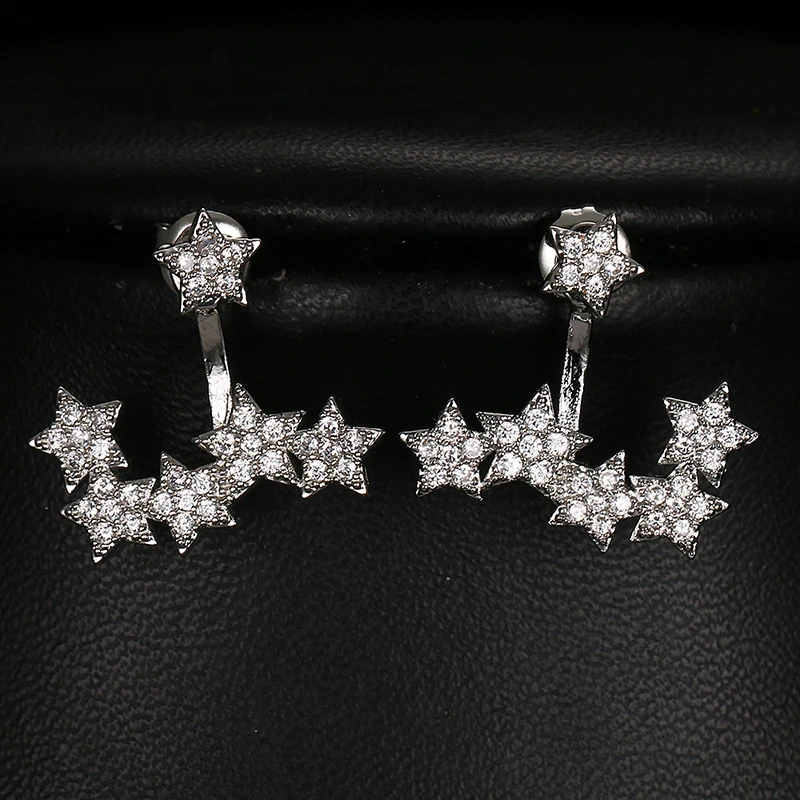 2020 Z Lujo Forma de Gota Agua Clara la Flor Grande CZ Joyeria Nupcial Pendientes Cristalinos La Boda Para Las Novias | Украшения и