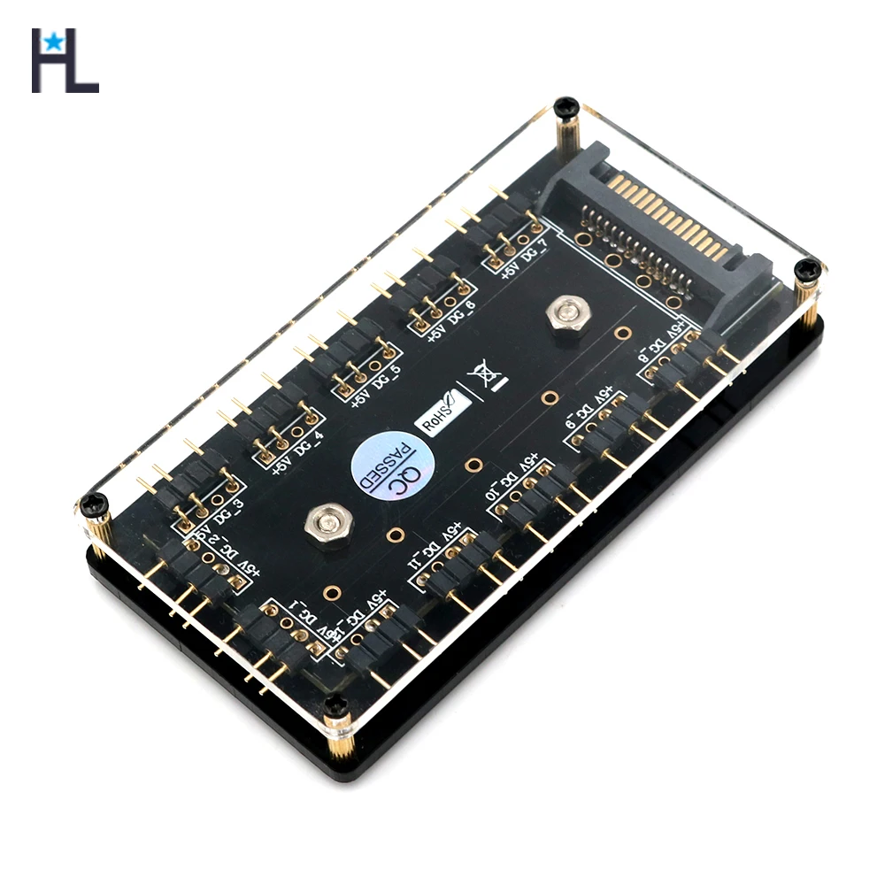 12 способ 5 в RGB LED сплиттер концентратор с PMMA корпусом и магнитным противостоянием